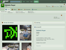 Tablet Screenshot of pathetic-prayer.deviantart.com