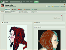 Tablet Screenshot of kisapancake.deviantart.com