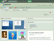 Tablet Screenshot of captainzana.deviantart.com