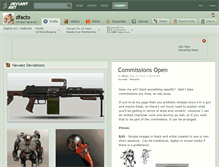 Tablet Screenshot of dfacto.deviantart.com