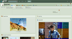 Desktop Screenshot of greencat3.deviantart.com