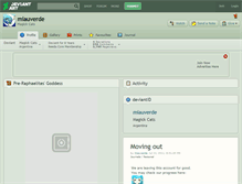 Tablet Screenshot of miauverde.deviantart.com