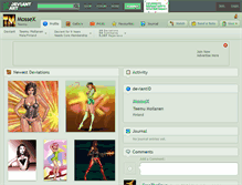 Tablet Screenshot of mossex.deviantart.com