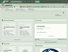 Tablet Screenshot of coach316.deviantart.com