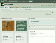 Tablet Screenshot of insubordinance.deviantart.com