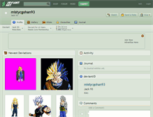 Tablet Screenshot of mistycgohan93.deviantart.com