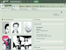 Tablet Screenshot of karolinagr.deviantart.com