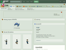 Tablet Screenshot of mygy.deviantart.com