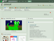 Tablet Screenshot of commonwulf.deviantart.com