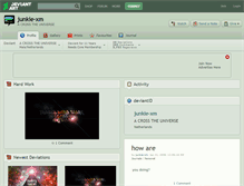 Tablet Screenshot of junkie-xm.deviantart.com