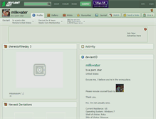 Tablet Screenshot of milkwater.deviantart.com