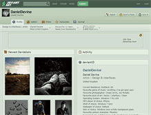 Tablet Screenshot of danieldevine.deviantart.com