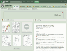 Tablet Screenshot of jerk-chan.deviantart.com