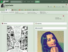 Tablet Screenshot of clairecastle.deviantart.com