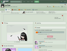 Tablet Screenshot of iyuchan.deviantart.com