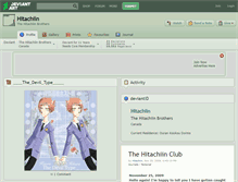 Tablet Screenshot of hitachiin.deviantart.com