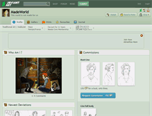 Tablet Screenshot of madeworld.deviantart.com