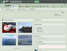 Tablet Screenshot of carlydot.deviantart.com