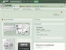 Tablet Screenshot of duodesign.deviantart.com
