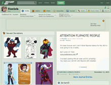 Tablet Screenshot of blaadada.deviantart.com