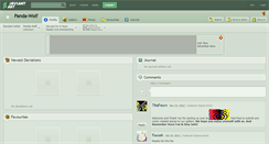 Desktop Screenshot of panda-wolf.deviantart.com