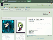 Tablet Screenshot of kisshugirl101.deviantart.com