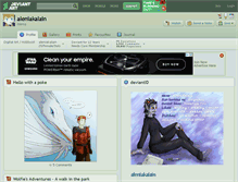 Tablet Screenshot of aleniakalain.deviantart.com