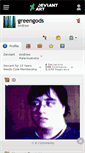 Mobile Screenshot of greengods.deviantart.com