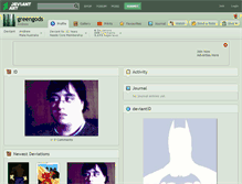 Tablet Screenshot of greengods.deviantart.com