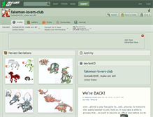 Tablet Screenshot of fakemon-lovers-club.deviantart.com