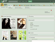 Tablet Screenshot of n2n2.deviantart.com