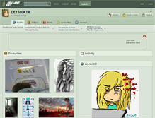 Tablet Screenshot of de1580ktr.deviantart.com