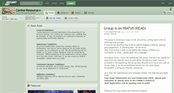 Desktop Screenshot of canine-resource.deviantart.com