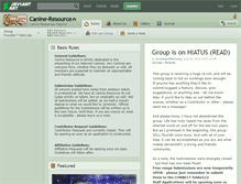 Tablet Screenshot of canine-resource.deviantart.com
