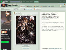 Tablet Screenshot of isaac-fanclub.deviantart.com