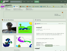 Tablet Screenshot of laticercx.deviantart.com