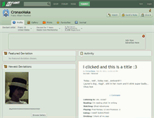 Tablet Screenshot of cronaxmaka.deviantart.com