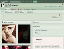 Tablet Screenshot of johnfayphotography.deviantart.com