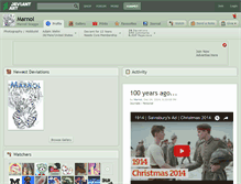 Tablet Screenshot of marnol.deviantart.com