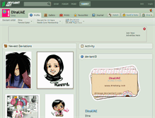 Tablet Screenshot of dinauae.deviantart.com