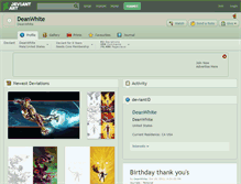 Tablet Screenshot of deanwhite.deviantart.com