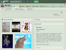 Tablet Screenshot of dan-iela.deviantart.com