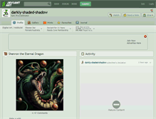 Tablet Screenshot of darkly-shaded-shadow.deviantart.com