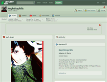 Tablet Screenshot of mephistophilis.deviantart.com