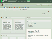 Tablet Screenshot of pandalover999.deviantart.com