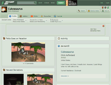 Tablet Screenshot of cukeasaurus.deviantart.com
