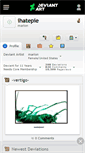 Mobile Screenshot of ihatepie.deviantart.com