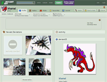 Tablet Screenshot of khamal.deviantart.com