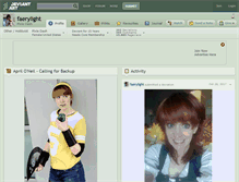 Tablet Screenshot of faerylight.deviantart.com