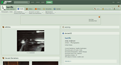 Desktop Screenshot of horrific.deviantart.com
